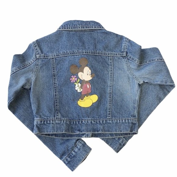 Disney Other - Wonderful World Of Disney Mickey Jean Jacket